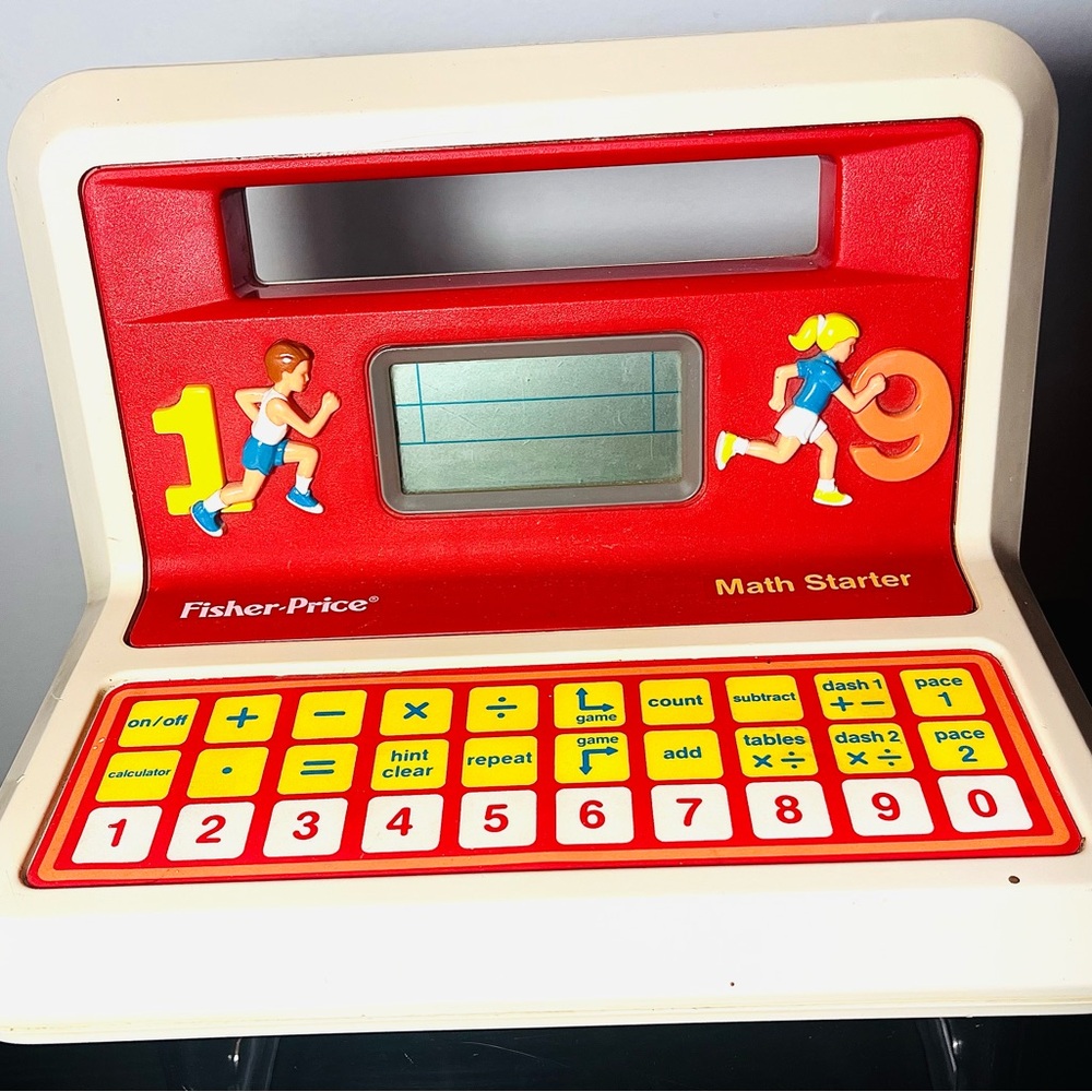 1988 Vintage Fisher-Price Red/White Electronic Matt Starter